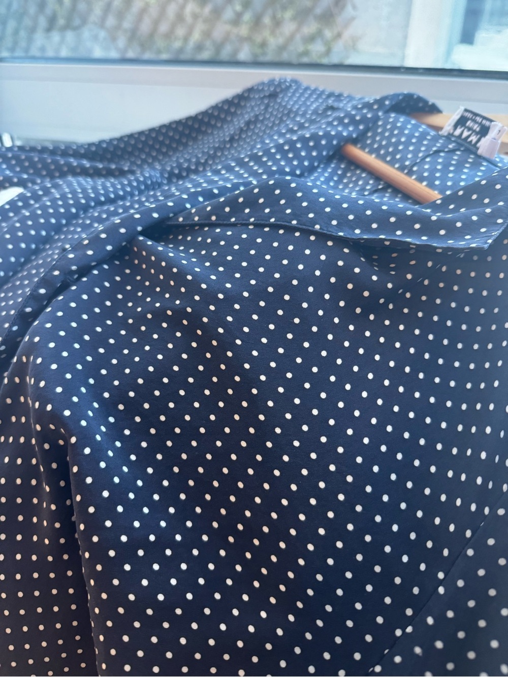 FRAME Black Polka Dot Button-Up Blouse - Picture 3 of 4